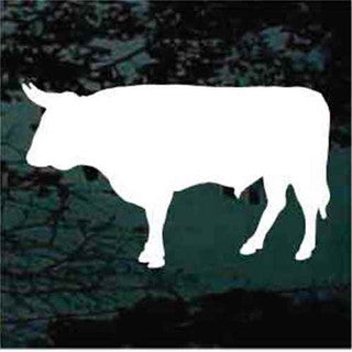 Bull Silhouette Decals | Die Cut Vinyl Decal
