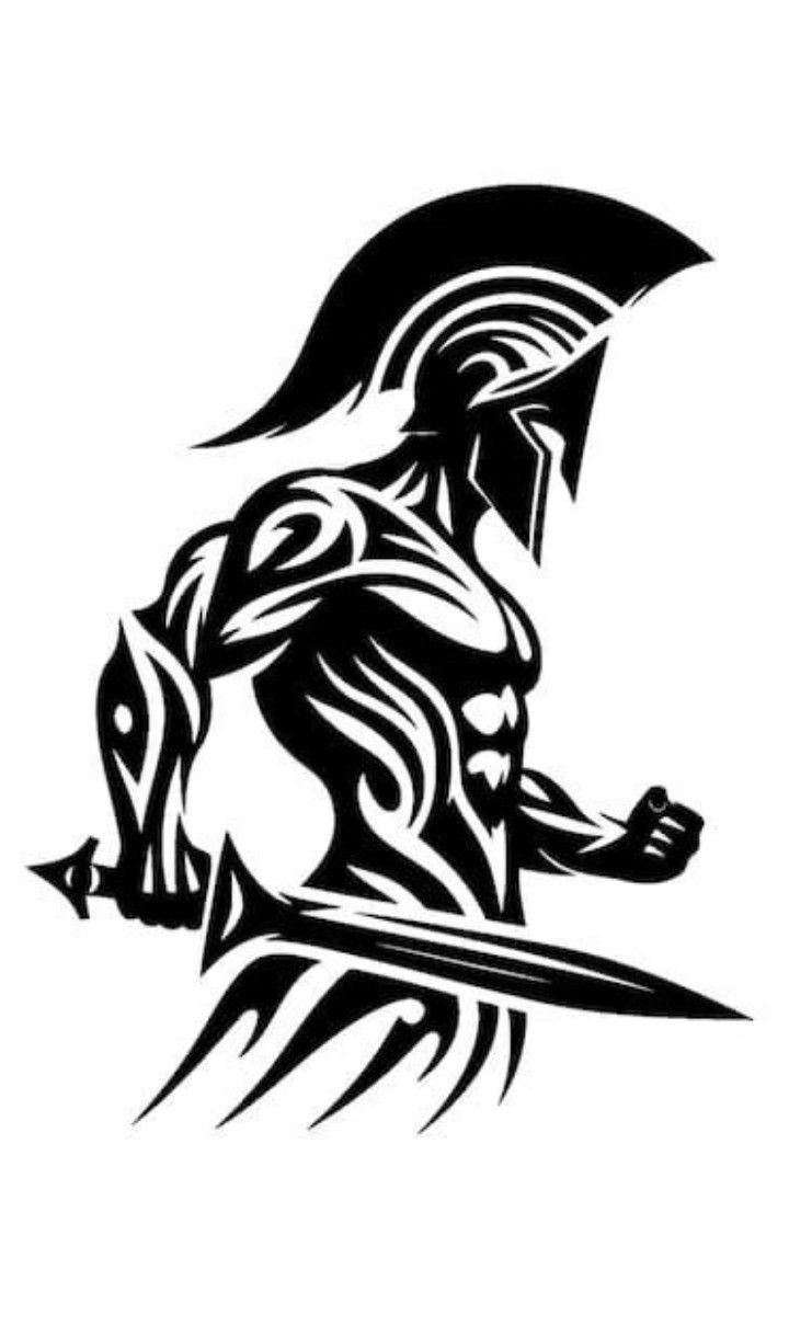 Warrior Die Cut Vinyl Decal