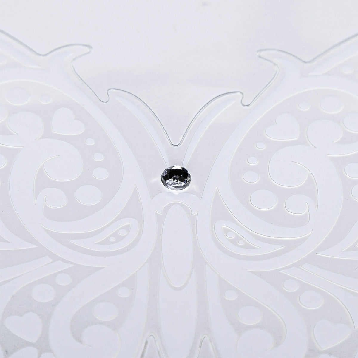 Auto Drive Rhinestone Butterfly Vinyl Vehicle Decal, White  Die Cut Vinyl Decal/ Bumper For Windows, Cars, Trucks, Laptops, Etc.