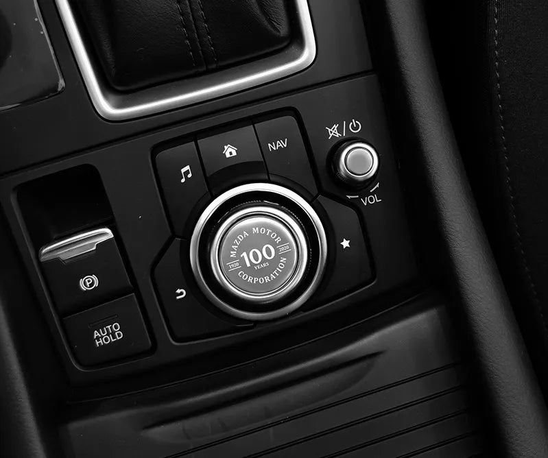 Central control knob sticker. Die Cut Vinyl Decal/ Bumper For Windows, Cars, Trucks, Laptops, Etc.