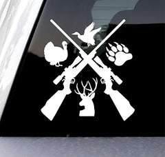 Hunting Vinyl Die Cut Vinyl Decal/ Bumper For Windows, Cars, Trucks, Laptops, Etc.