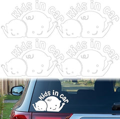 4Pcs Baby in Cars on Board Sticker Die Cut Vinyl Decal/ Bumper For  Windows, Cars, Trucks, Laptops, Etc