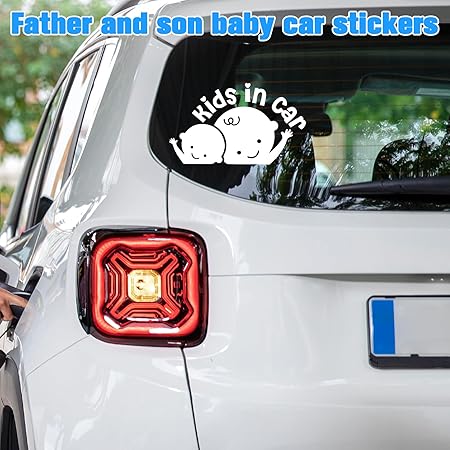 4Pcs Baby in Cars on Board Sticker Die Cut Vinyl Decal/ Bumper For  Windows, Cars, Trucks, Laptops, Etc