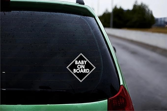 Baby On Board Car Decal, Die Cut Vinyl Decal