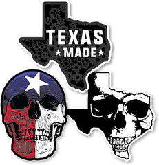 State of Texas Skull Bumper Sticker Bumper For Windows, Cars, Trucks, Laptops, Etc.