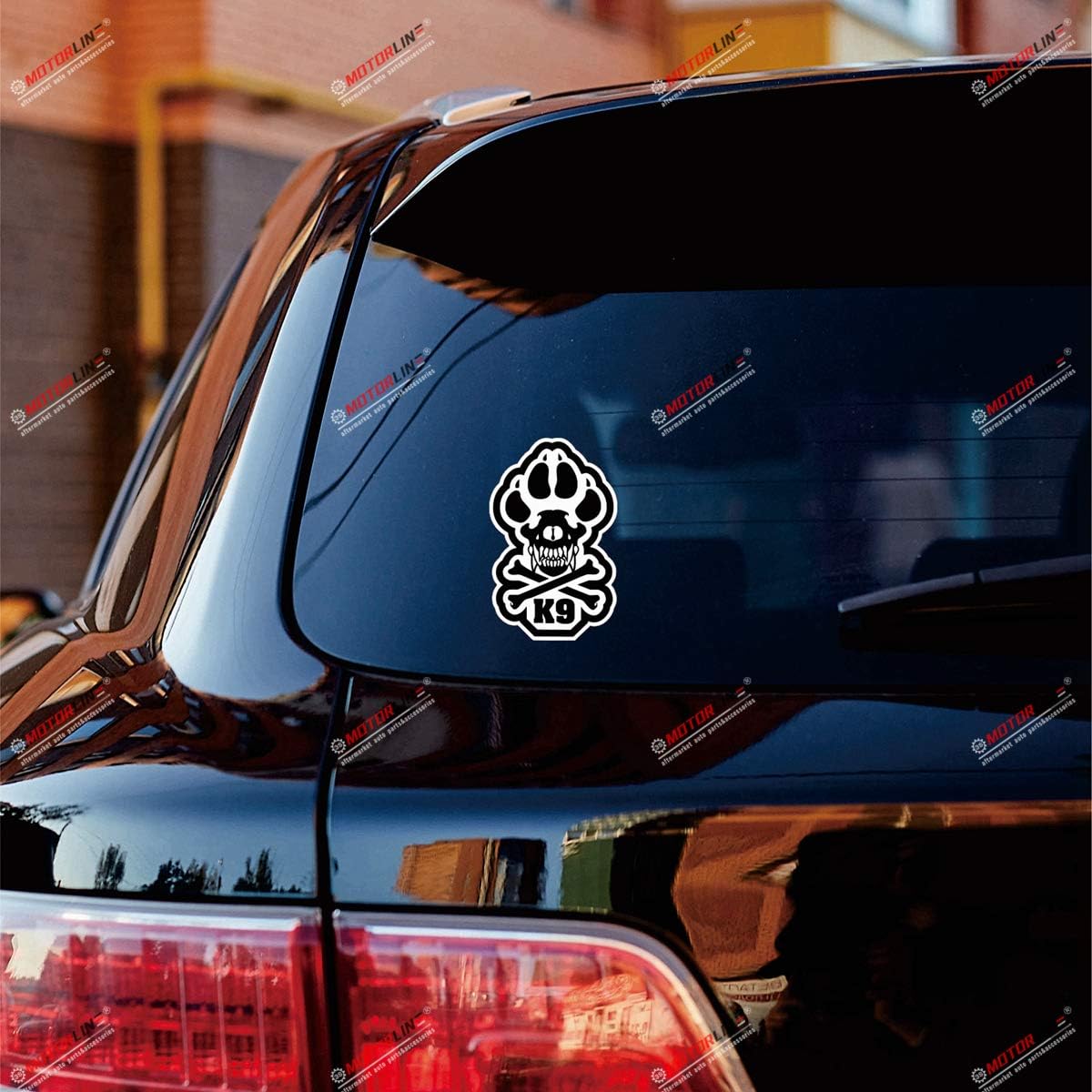 Police Dog Unit Skull Bone Decal Sticker Car Vinyl  Die Cut Vinyl Decal