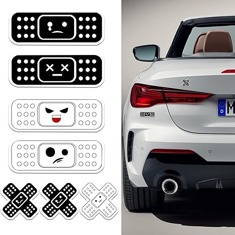 Car Bandaid Sticker , Die Cut Vinyl Decal