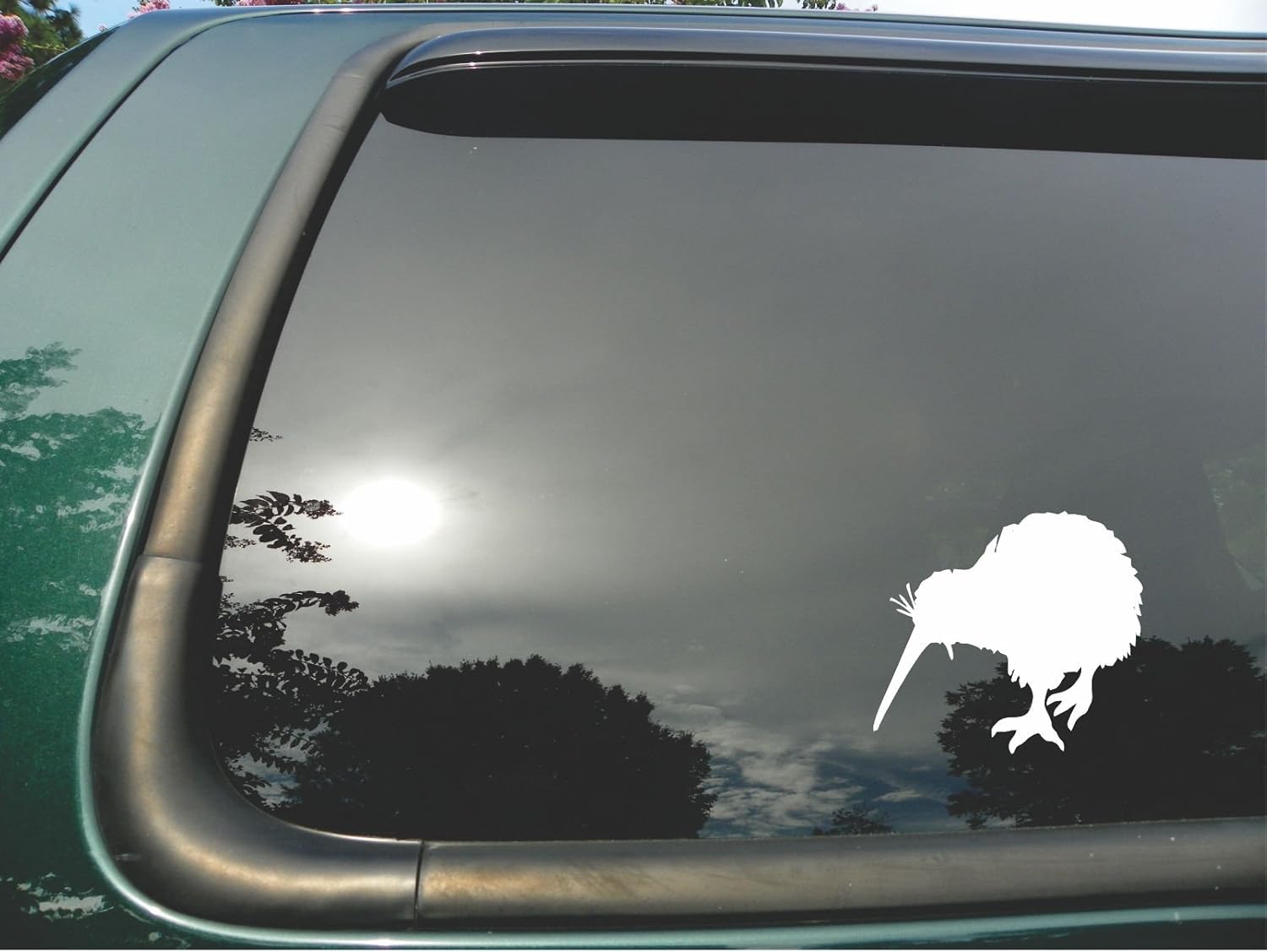 Kiwi Bird Silhouette- Die Cut White Vinyl Window Die Cut Vinyl Decal