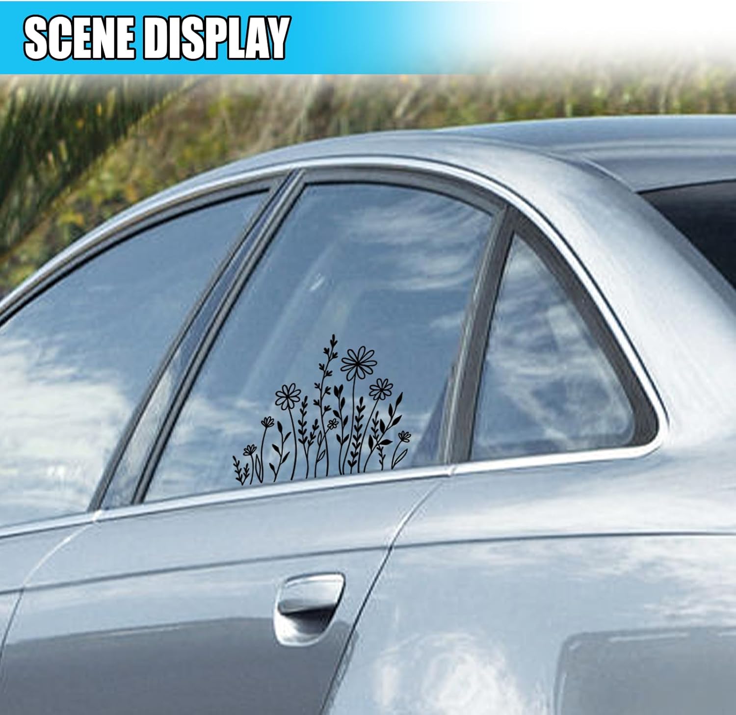 Wildflowers Boho Die Cut Vinyl Decal