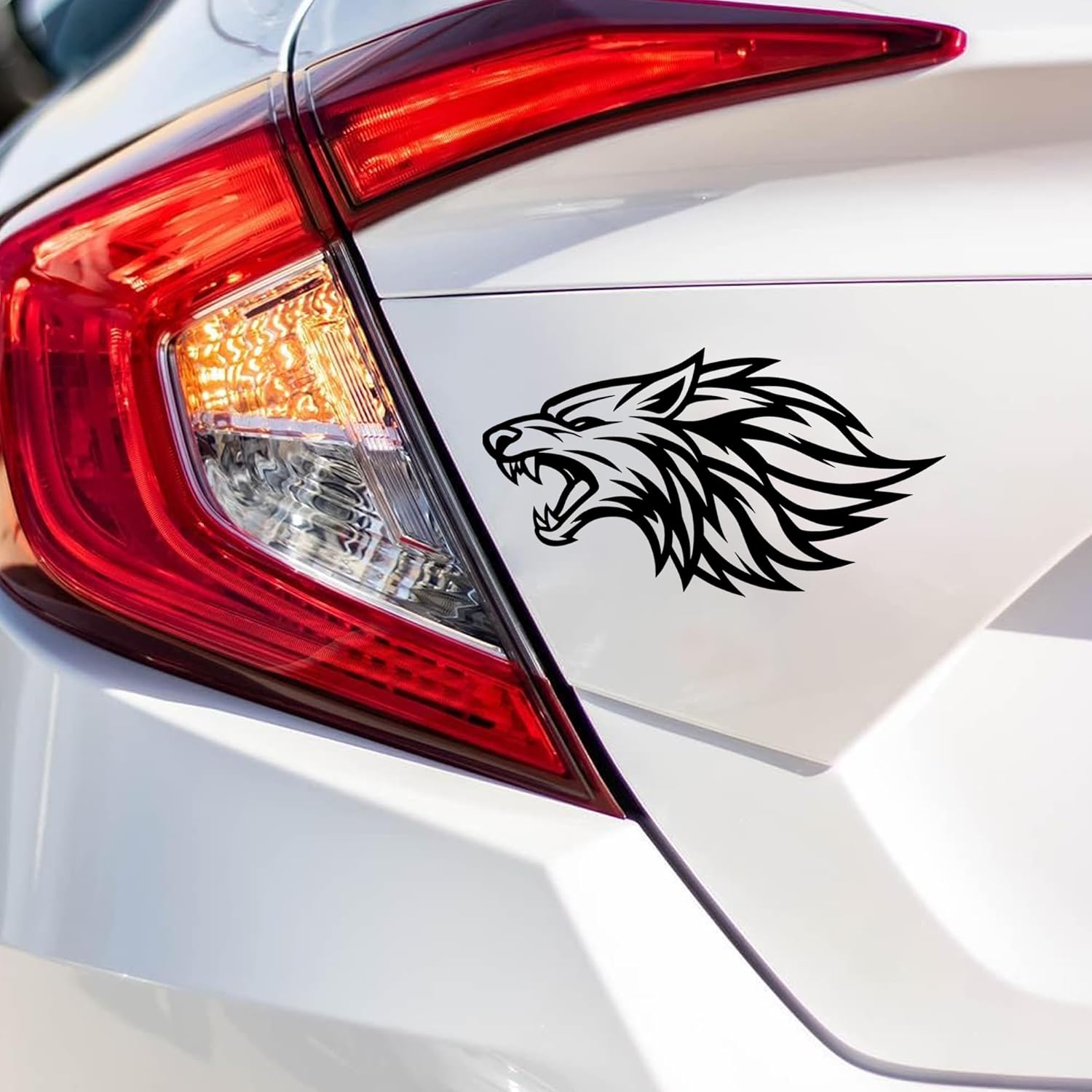 Wolf Car Wall Decal Van Wolf Tattoo Car Stickers Van Custom, Decal Car 7 Inches