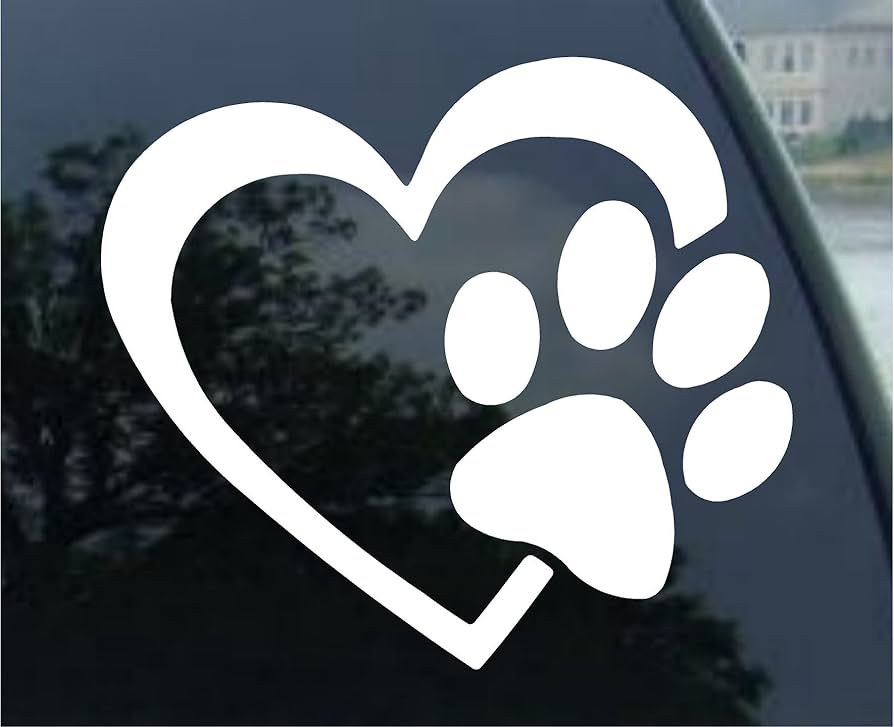 Paw Prints Die Cut Vinyl Decal