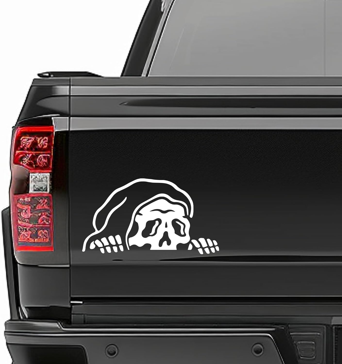 GRITKULTURE Sketchy Tank Skeleton Vinyl Decal Sticker, Vinyl Sticker for Car, Die Cut Vinyl Decal