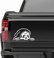GRITKULTURE Sketchy Tank Skeleton Vinyl Decal Sticker, Vinyl Sticker for Car, Die Cut Vinyl Decal