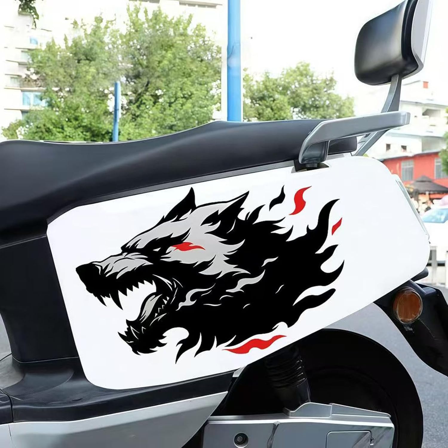 Vinyl Car Decals Stickers for Outside of Car Body Side Stickers, Wolf Tigers Lions Graphics Scratch Cover Decal Large Sticker for Car Auto Van SUVs Trucks Vehicles 19.68" Die Cut Vinyl Decal