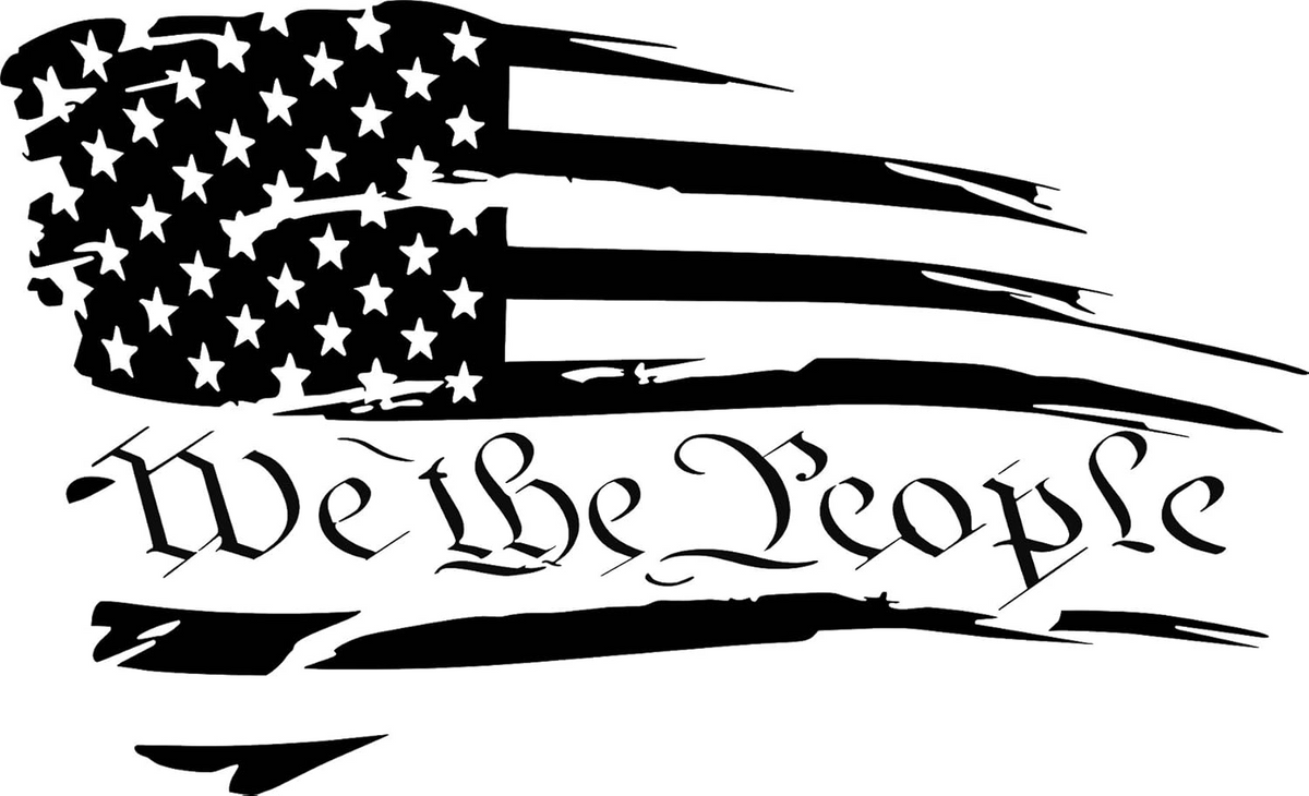 American Flag Eagle Design Die Cut Vinyl Decal