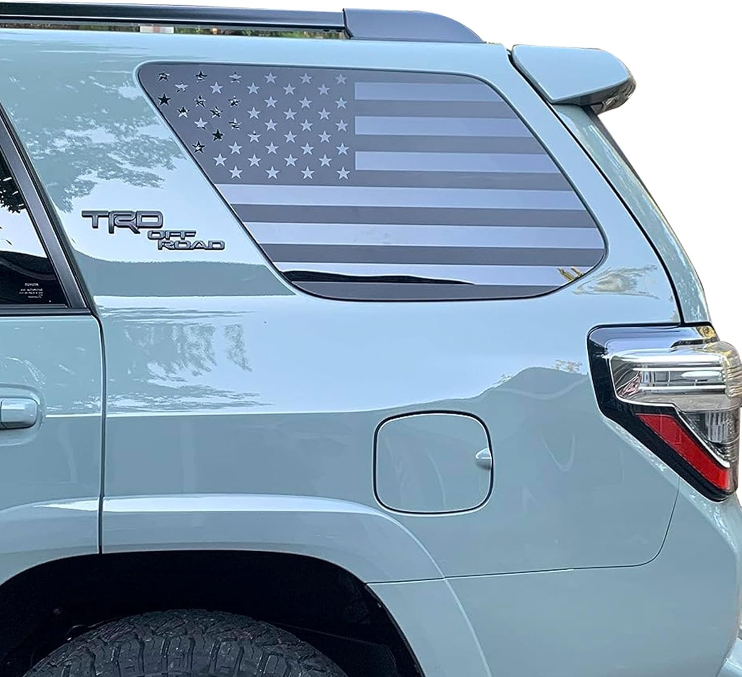 Rear Window American Flag Decal Fits Toyota 4Runner 5th Gen Die Cut Vinyl Decal