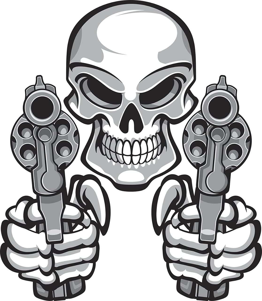 Simple Angry Violent Gangster  Die Cut Vinyl Decal