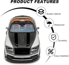 Car Hood Decal Sticker, Automotive Side Body Stripe Graphics Racing Bumper Sticker,| Die Cut Vinyl Decal