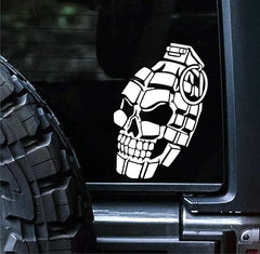 kull Hand Grenade Vinyl Die Cut Vinyl Decal/ Bumper For Windows, Cars, Trucks, Laptops, Etc.