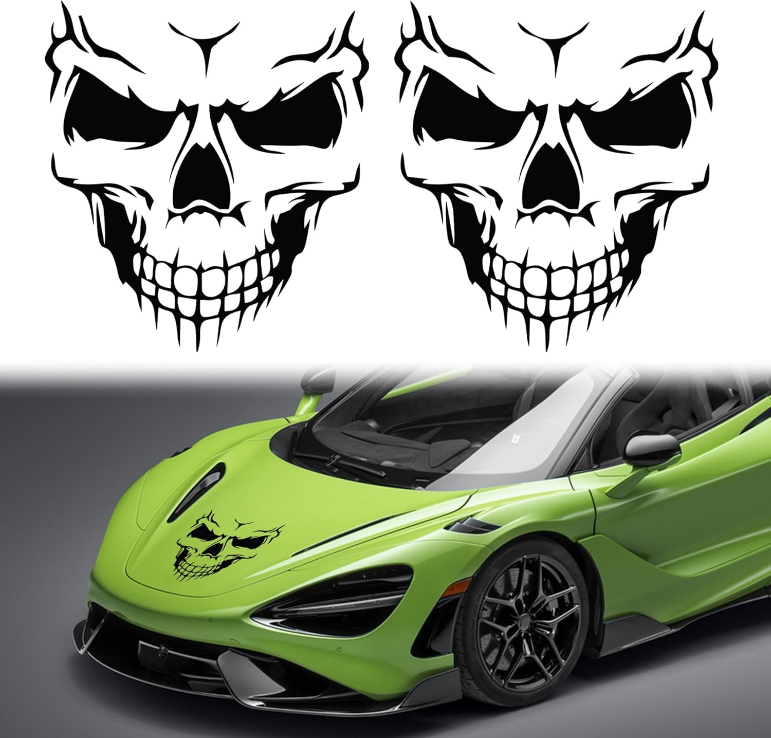 Skull for Car Vinyl Halloween Decals Skeleton Graphic Decals for  Die Cut Vinyl Decal