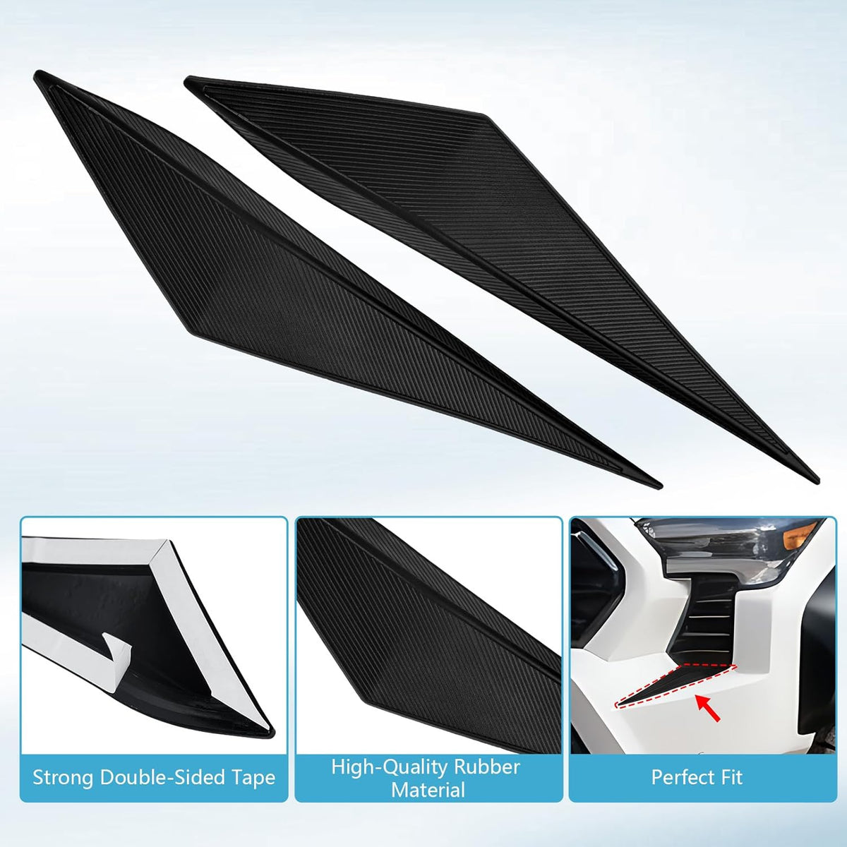 for Toyota Tacoma 2024 2025 2026 Exterior Accessories Front Grille Patch Decor, Custom Truck Style for 4th Gen Tacoma Accessories Front Headlight Grille Decals - Easy to Install  Die Cut Vinyl Decal