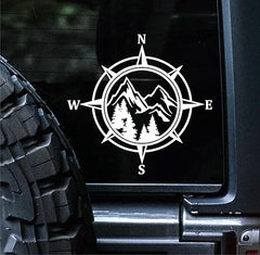 Compass Vinyl Die Cut Vinyl Decal/ Bumper For Windows, Cars, Trucks, Laptops, Etc.