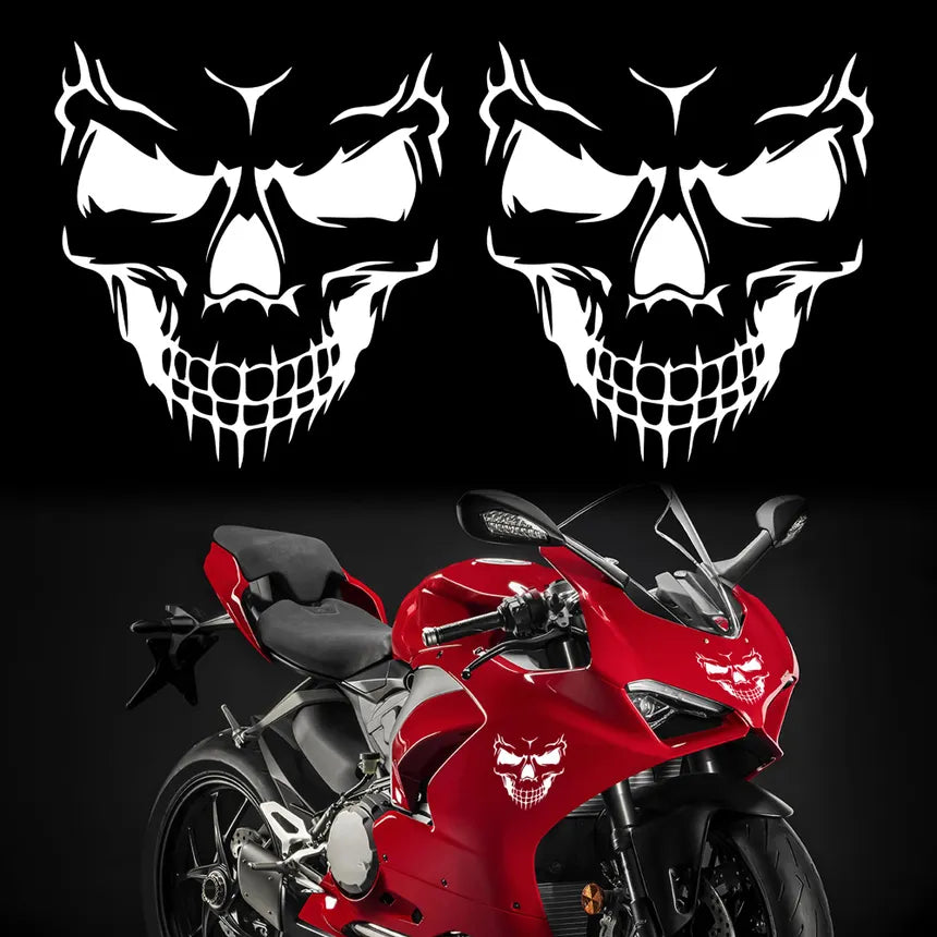 2Pcs Lightning Crack Motorcycle Reflective  for Motorbike Front Fairing Racing Helmet Scooter Self-adhesive Vinyl Decals Die Cut Vinyl Decal