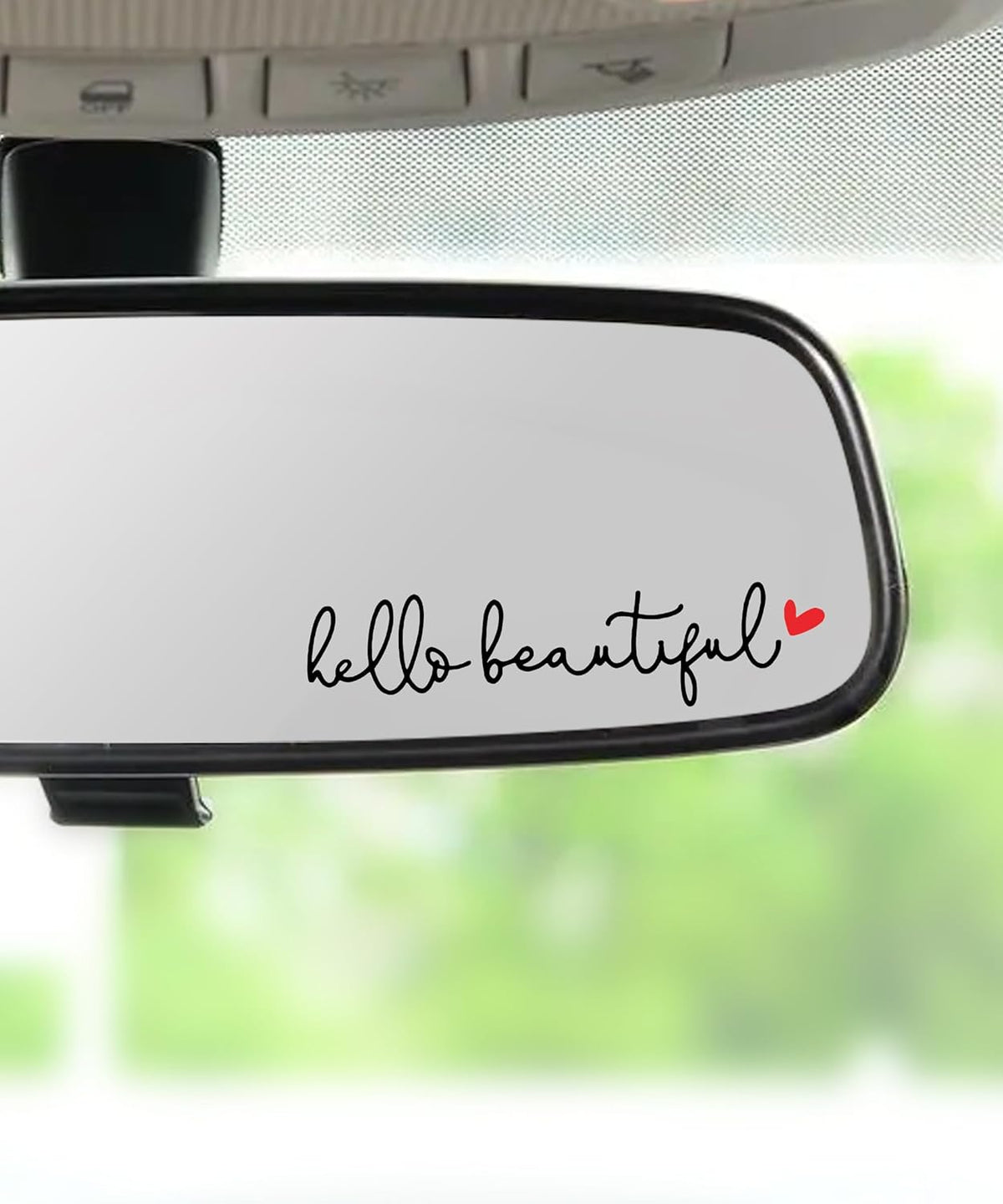 RACOONA Rearview Mirror Decal, Die Cut Vinyl Decal