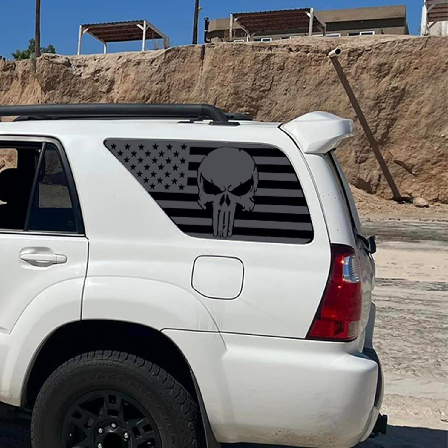 Wolf Head car Decal. Flamin Sticker.