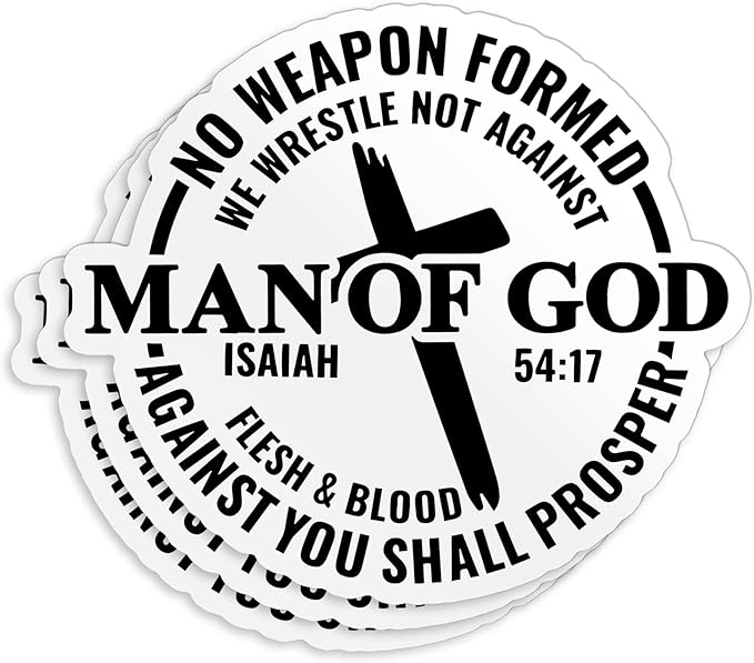 Man of God Stickers For Windows, Cars, Trucks, Laptops, Etc.