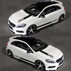 BIMZUC 5‑Pack Car Side & Hood Racing Decals – Premium PVC Stickers for Bumper, Mirror & Door, Easy‑Apply, Long‑Lasting Vehicle Graphics  Die Cut Vinyl Decal/ Bumper For Windows, Cars, Trucks, Laptops, Etc.