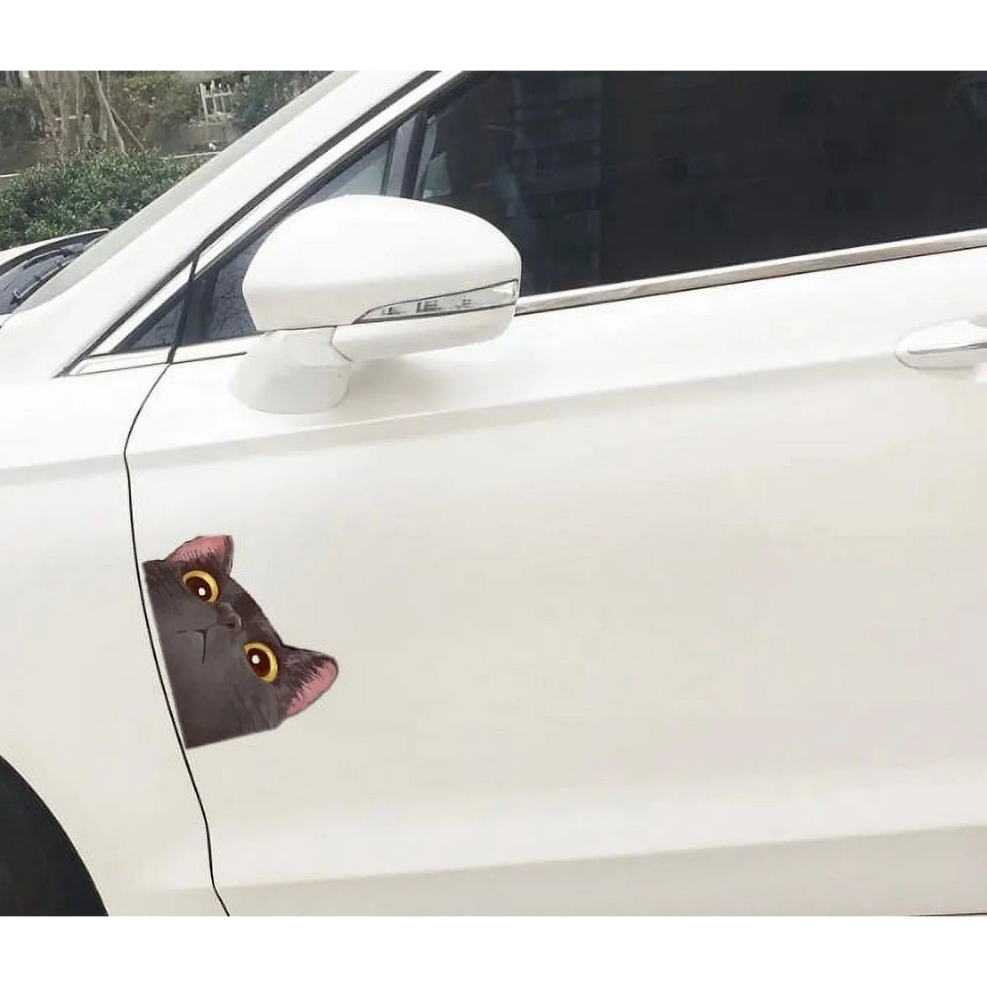 Cute Anime Cat Car Sticker, Peeking Cat Decals for Bumper Rear Window Mirror | Die Cut Vinyl Decal/ Bumper For Windows, Cars, Trucks, Laptops, Etc.