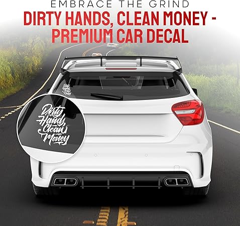 GRITKULTURE Dirty-Hands-Clean-Money Decal Sticker Die Cut Vinyl Decal/ Bumper For  Windows, Cars, Trucks, Laptops, Etc (Copy)