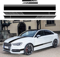 Racing Side Stripe Stickers  Die Cut Vinyl Decal