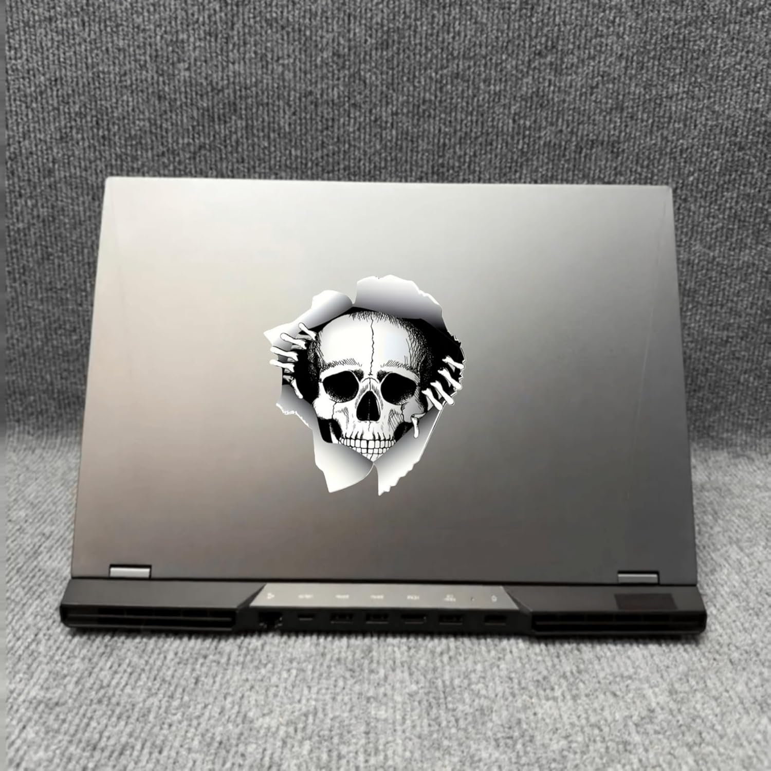 Skull Car  Die Cut Vinyl Decal
