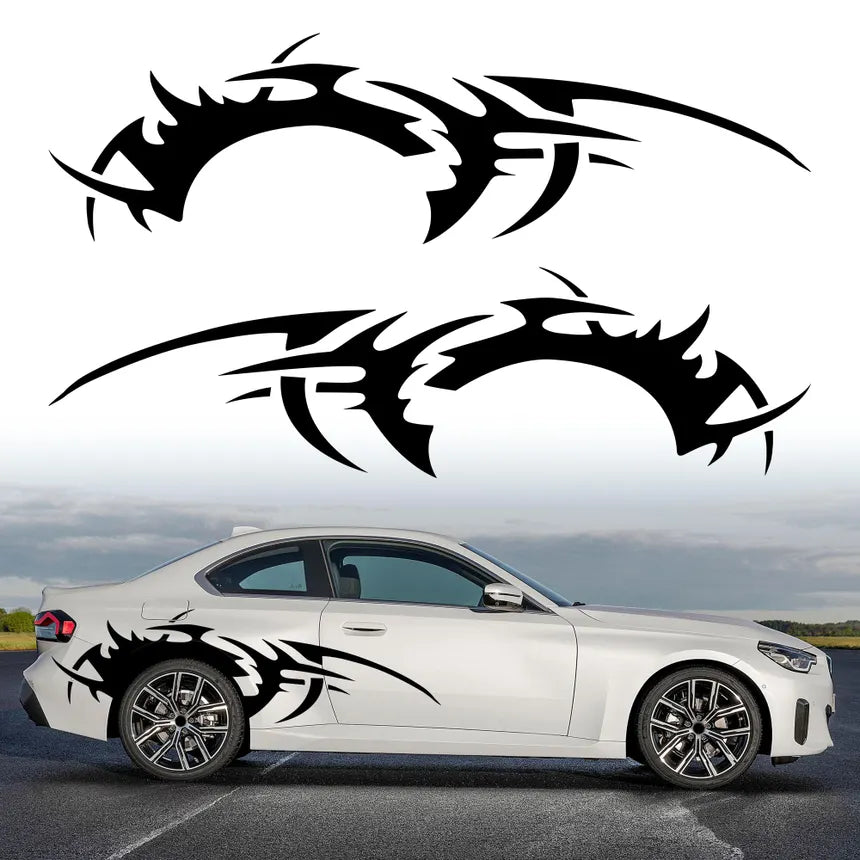 Car Body Side Sticker Graphics Sport Styling Decor Decal for Cars Suv Pickup Truck Vinyl Wrap Decoration Cover Auto Accessories Die Cut Vinyl Decal
