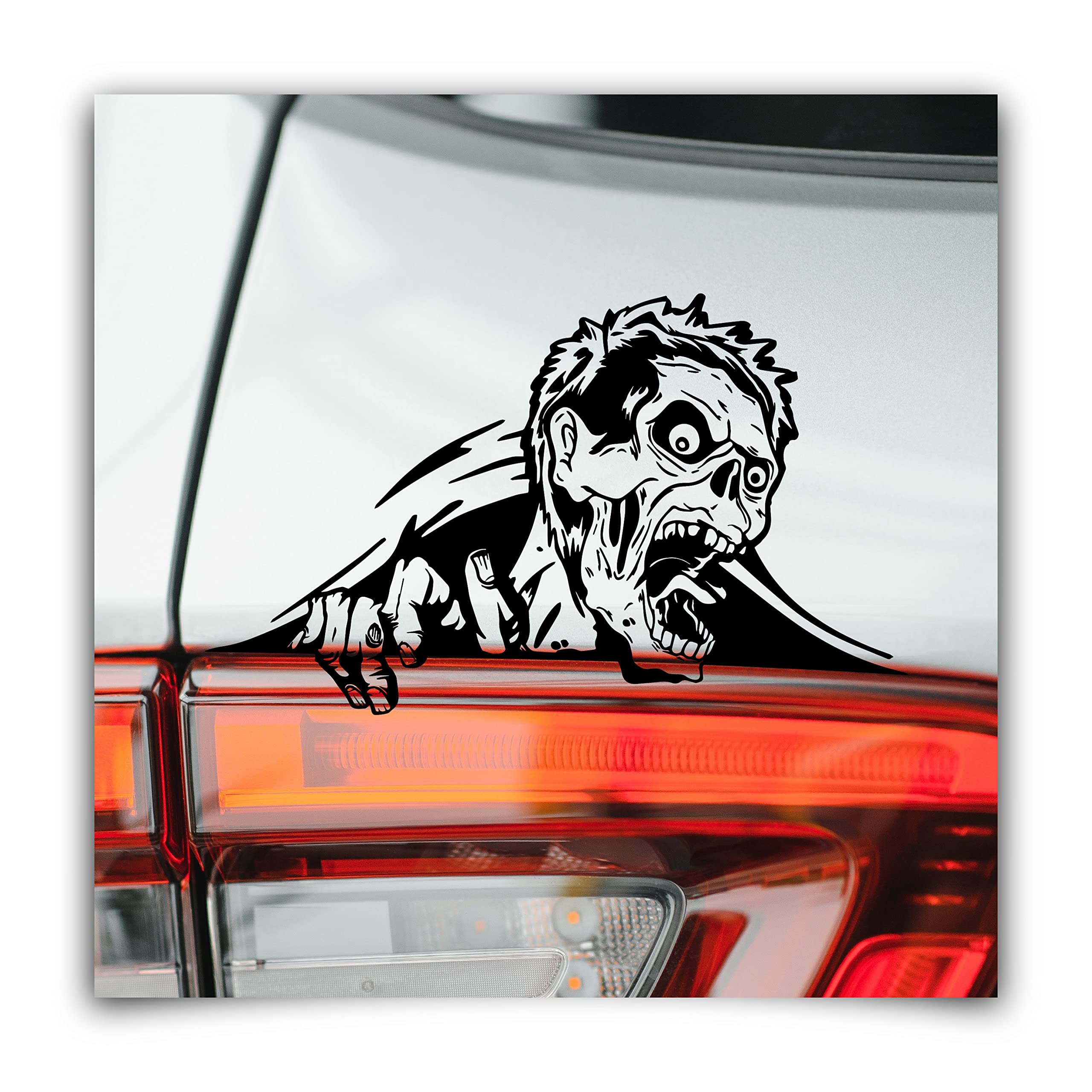 Peeking Monster Zombie Decal for Cars  Die Cut Vinyl Decal