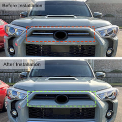 JDMCAR Front Center Grille Insert Cover Trim Compatible with 2024 2023 2022 2021 2020 Toyota 4Runner Accessories ABS Middle Grille Insert Cover Strips  Die Cut Vinyl Decal