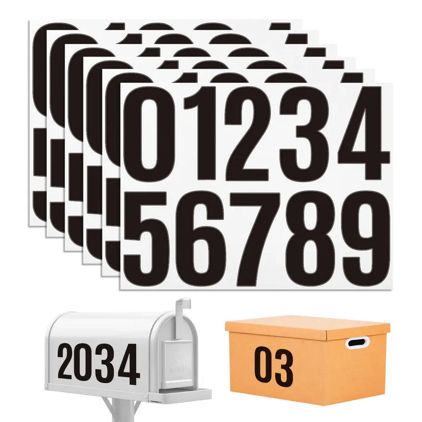 Best seller NAISHIER NAISHIER Black Vinyl Numbers 4 Inch, 0-9 | Weatherproof Mailbox Numbers, House Numbers for Outside |  Die Cut Vinyl Decal/ Bumper For Windows, Cars, Trucks, Laptops, Etc.