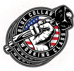 Blue Collar Working Class Stickers Die Cut Vinyl Decal