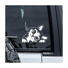 MYMKO Cat Peeking Decal, Funny Pet Mom Car Window Decals Die Cut Vinyl Decal