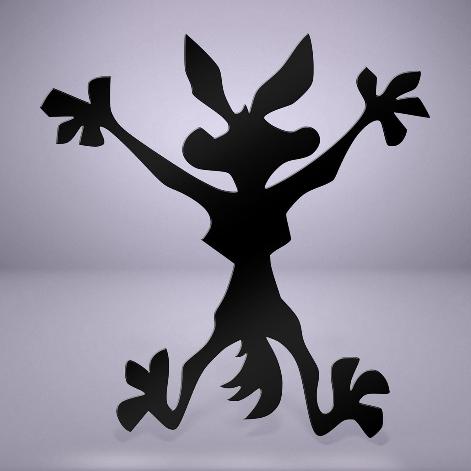 Wile E Coyote Crash Decal Sticker – Funny Vinyl Dent Cover for Cars Die Cut Vinyl Decal