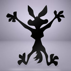Wile E Coyote Crash Decal Sticker – Funny Vinyl Dent Cover for Cars Die Cut Vinyl Decal