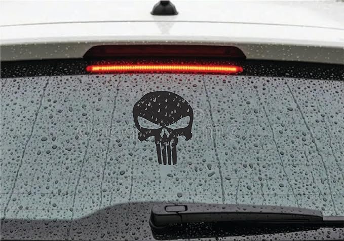 Punisher Skull Decal Vinyl Sticker, Die Cut Vinyl Decal