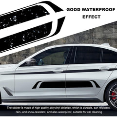 Car Hood Decal Sticker, Automotive Side Body Stripe Graphics Racing Bumper Sticker