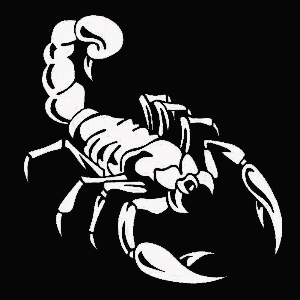 Soumake Fashion Scorpion Reflective Car Vehicle Body Hood Window Decals Sticker Decor | Die Cut Vinyl Decal/ Bumper For Windows, Cars, Trucks, Laptops, Etc.