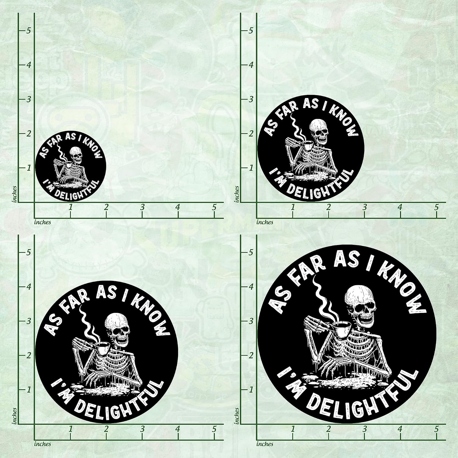As Far As I Know I'm Delightful Die Cut Vinyl Decal