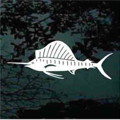Detailed Sailfish Decals | Die Cut Vinyl Decal