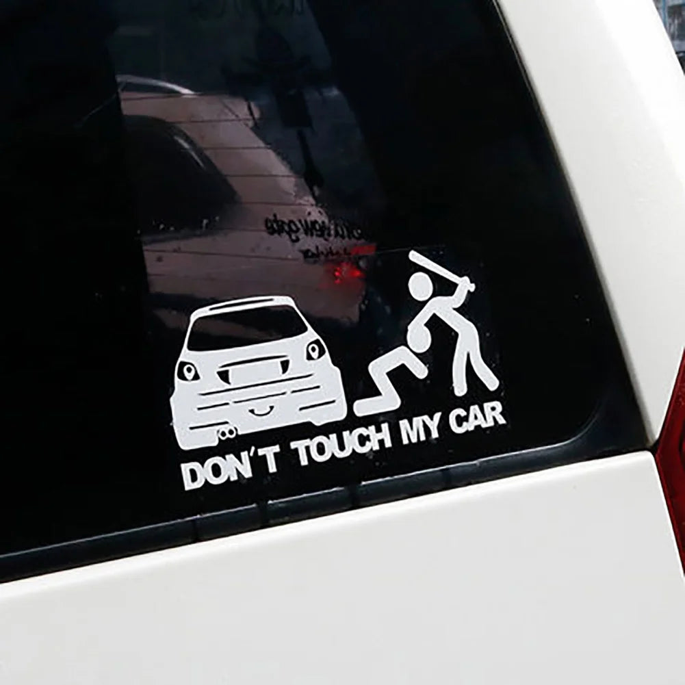 Walbest Auto Car Vehicle Reflective Dont Touch My Car Decals Sticker Decoration Universal | Die Cut Vinyl Decal/ Bumper For Windows, Cars, Trucks, Laptops, Etc.