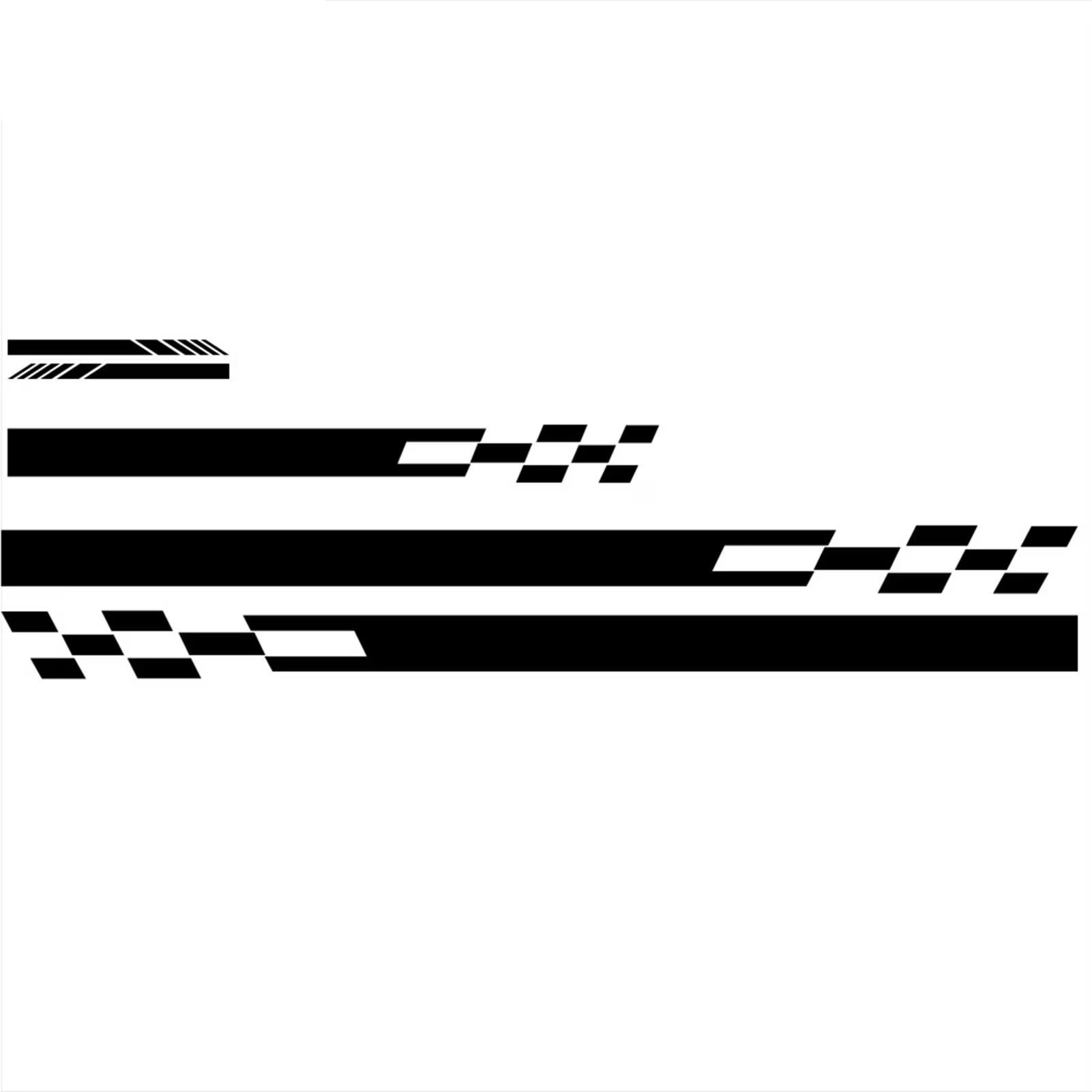 BIMZUC 5‑Pack Car Side & Hood Racing Decals – Premium PVC Stickers for Bumper, Mirror & Door, Easy‑Apply, Long‑Lasting Vehicle Graphics  Die Cut Vinyl Decal/ Bumper For Windows, Cars, Trucks, Laptops, Etc.